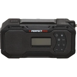 PerfectPro E-100 Emergency Radio (DAB+/FM, Bluetooth, Solar & Hand Crank)
