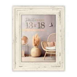 ZEP Plastic Photo Frame with White Frame PM268W