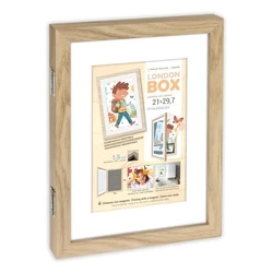 Zep London Box Natural MRN82 Wood Frame - Internal Size 14 x 21.5 cm