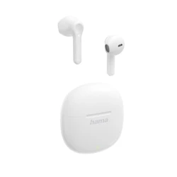 HAMA Action One Earbud Bluetooth Handsfree Ακουστικά με Θήκη Φόρτισης Λευκά