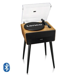 Πικάπ Lenco με 4 ενσωματωμένα ηχεία 80W, Bluetooth και μετατροπή MP3, φινίρισμα ξύλου