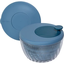 Guzzini Salatschleuder Spin&Store, Deep Air blue (Salad Spinner with Lid) - Ø26 x H19 cm