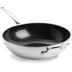 GreenPan Premiere Wok από Ανοξείδωτο Ατσάλι 30cm