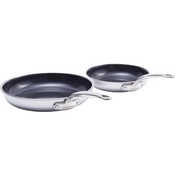 Green Pan Stainless Steel Frying Pan Set 2pcs