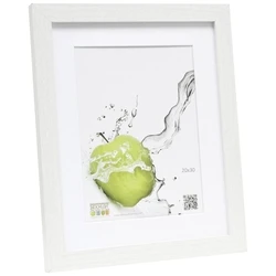 Κορνίζα ξύλινη Deknudt S66KF1 P1 λευκή 20x30 cm (με passepartout)