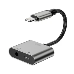 Αντάπτορας Lightning XO σε Lightning θηλ. / 3.5mm θηλ., 0.12m, Γκρι