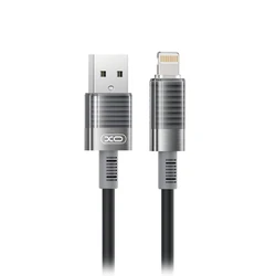 Καλώδιο USB XO High-Speed Α αρσ. - Lightning, 1.00m Μαύρο
