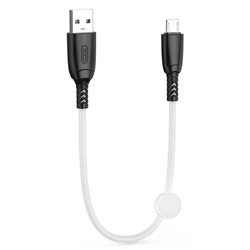 Καλώδιο USB XO High-Speed Α αρσ. - micro USB αρσ., 25cm Λευκό