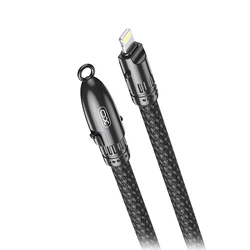 Καλώδιο USB XO High-Speed Type-C αρσ. - Lightning, 0.2m Μαύρο