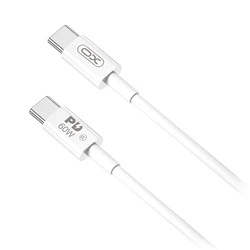 Καλώδιο USB XO High-Speed Τype-C αρσ. - Type-C αρσ. 60W, 2.00m Λευκό