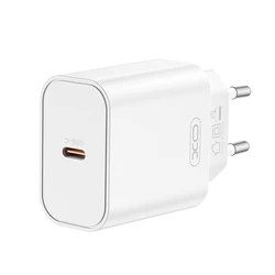 Φορτιστής Πρίζας XO Universal USB-C PD20W, Λευκό