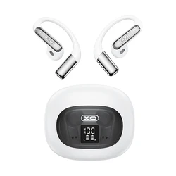 XO G49 Λευκά Ασύρματα Ακουστικά Bluetooth με Θήκη Φόρτισης και Οθόνη LED