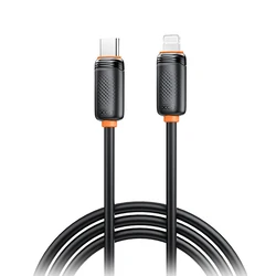 XO NB-Q302A USB-C to Lightning Cable 1.0m Black, 27W High-Speed