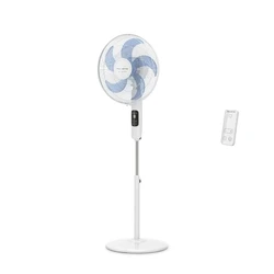 Rowenta VU5450 Turbo Silence Standing Fan 32W 40 cm with Remote - White