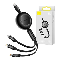 Καλώδιο USB Baseus Bright Mirror 4 USB-C 3-in-1 for micro USB/USB-C/Lightning 100W/3.5A 1.1m (Black)