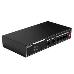 Network Switch Dahua 6-Port Unmanaged Ethernet 10/100, με 4 θύρες PoE