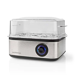Βραστήρας αυγών Gastronoma 8 αυγών 500W (Μαύρος/Ανοξείδωτο)