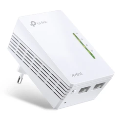 Powerline TP-Link TL-WPA4220KIT AV600 2-Port Wifi Powerline Adapter Starter Kit - Bridge - 802.11b / g / n v1