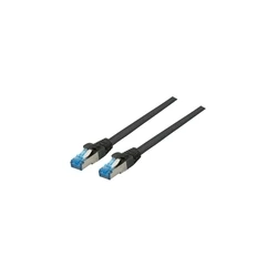 EFB RJ45 Patch Cable S/FTP Cat.6A (Cat.7 raw cable) TPE Superflex 1 m Black (K5525FSW.1)