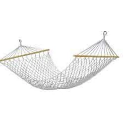 Velco Αιώρα Διπλή Βαμβακερή Πλεκτή με Ξύλο 200x120cm