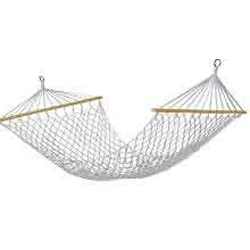 Velco Αιώρα Μονή Βαμβακερή Πλεκτή με Ξύλο 200x80 cm