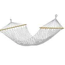 Velco Αιώρα Μονή Νάυλον Πλεχτή με Ξύλο 200 x 80 cm