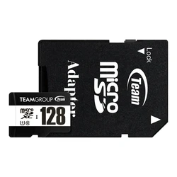 Team 128GB microSDXC UHS‑I U1 Class 10 κάρτα μνήμης (TUSDX128GCL10U03) με αντάπτορα