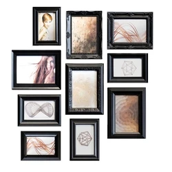 Nielsen 10-Opening Wall Photo Frame Collage Plastic Black Frame (MPN 8999325)