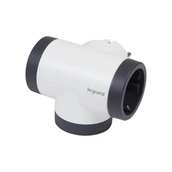 Πολύπριζο Ασφαλείας Legrand SurgeArrest 3 Outlets Black/Grey Rotating