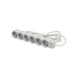 Πολύπριζο Ασφαλείας Legrand SurgeArrest 6 Outlets 1.5m Cable White/Grey