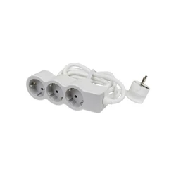 Πολύπριζο Ασφαλείας Legrand SurgeArrest 3 Outlets 5m Cable White/Grey
