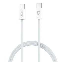 Καλώδιο Φόρτισης Xo Nb-Q273a Ip15 Woven Style Type-C Σε Type-C, 1m, 60w, Λευκό