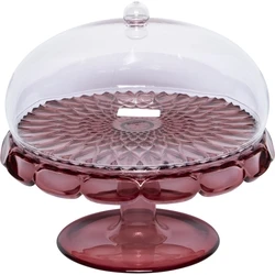 Guzzini VANITY Cake Stand with Dome - Mauve