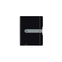 Herlitz Spiralblock 'to go' PP cover A4, 80 sheets, opaque black