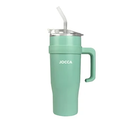 Jocca Θερμός Μπουκάλι Ανοξείδωτο 1.2L Green με Λαβή, Επιστόμιο και Καλαμάκι J-2752