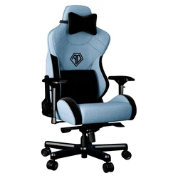 Καρέκλα Anda Seat T-PRO II Light Blue/ Black FABRIC with Alcantara Stripes