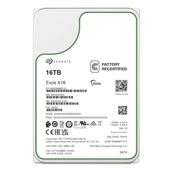 Seagate Exos X16 HDD - 16 TB - 3.5" - SATA 6 Gb/s - OEM RECERTIFIED (ST16000NM002C-REC)