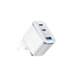 Anker Φορτιστής τοίχου Nano 70W, 2x USB-C + 1x USB-A, Αναδιπλούμενη πρίζα, Λευκό (A121AL21)