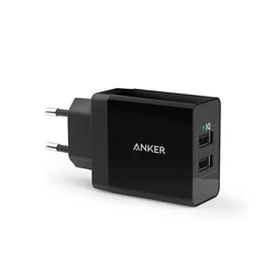 Φορτιστής Πρίζας Anker 2-Port Usb-A 24W Black