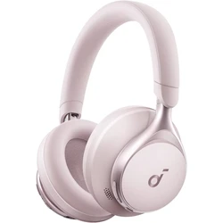 Anker Space One Ασύρματα / Ενσύρματα Over Ear Ακουστικά με 55 ώρες Λειτουργίας - Ροζ