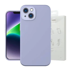 Θήκη Baseus Liquid Silica Gel για iPhone 14 Plus (lavender)+ tempered glass + cleaning kit