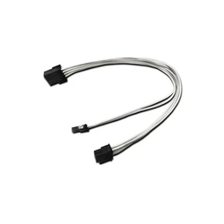 Nanoxia Καλώδιο επέκτασης PCIe 6+2pin 30 cm λευκό