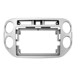 VenCore 3550-0639G - 9" Front Fascia Panel with Wiring & CANbus Box for VW Tiguan 2008-2016 — Gray