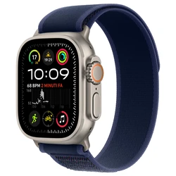 Smartwatch Apple Watch Ultra 2 GPS + Cellular 49mm Natural Titanium with Blue Trail Loop - M/L