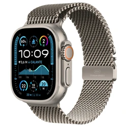 Smartwatch Apple Watch Ultra 2 GPS + Cellular 49mm Natural Titanium with Natural Titanium Milanese Loop - S