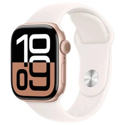 Smartwatch Apple Watch Series 10 GPS + Cellular 42mm Rose Gold Aluminium with Light Blush Sport Band - M/L