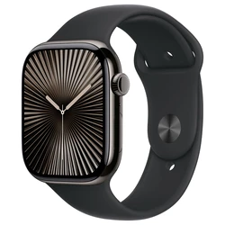 Smartwatch Apple Watch Series 10 GPS + Cellular 46mm Slate Titanium with Black Sport Band - M/L