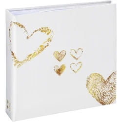 Hama Lazise gold Memo/Slip-In photo album for 200 photos (10x15 cm) – Wedding, Model 2364