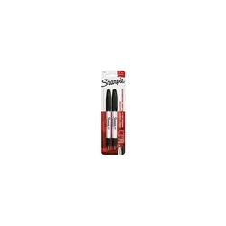 Sharpie Ultra Fine Ανεξίτηλοι Μαρκαδόροι Μαύροι 0.5mm Σετ 2τμχ
