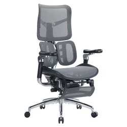 SIHOO Doro S300 Ergonomic Office Chair with Footrest - Black